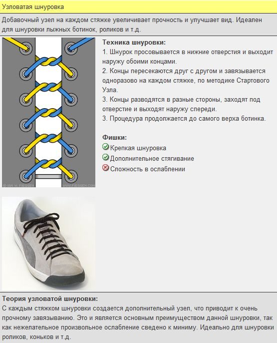 Обувной креатив: как научиться оригинально завязывать шнурки