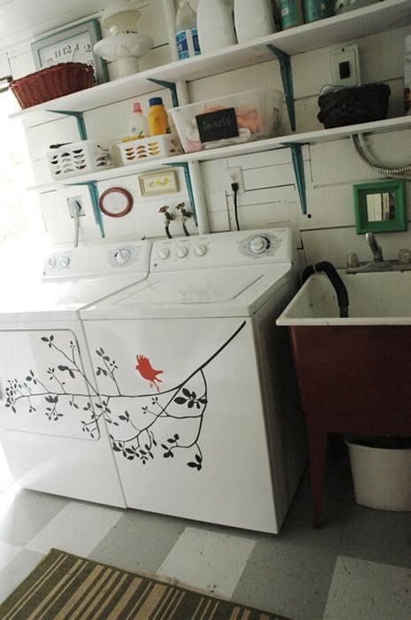 9 удачнейших примеров, как можно украсить... стиральную машину!