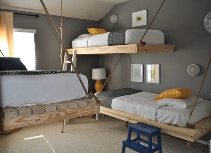 Замечательные кровати для больших семей и маленьких пространств