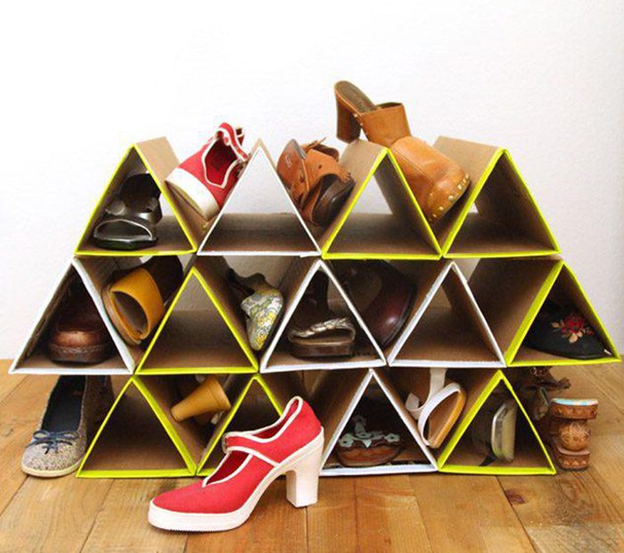 28 потрясающих идей хранения обуви!