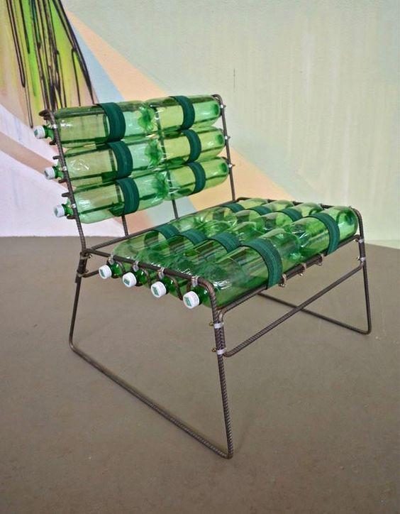 Дачная мебель своими руками из пластиковых бутылок