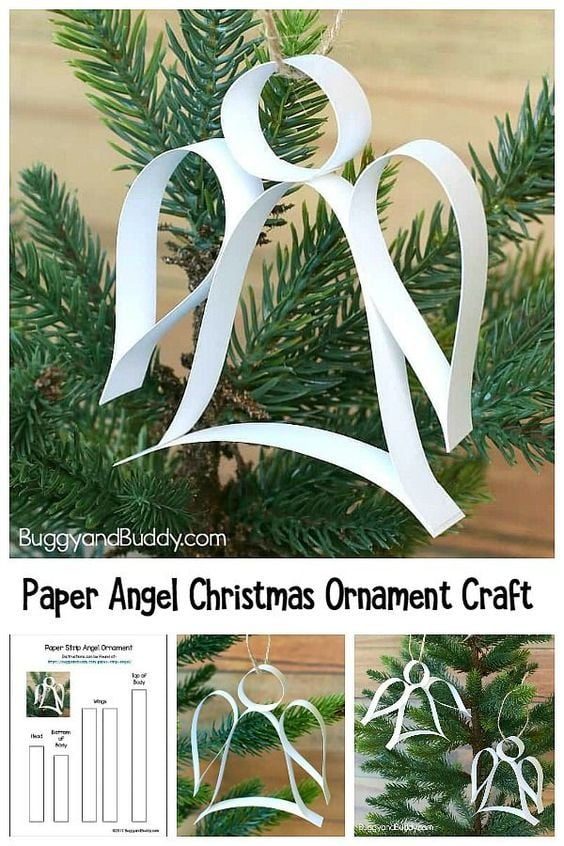 Создаем бумажного ангела и новогоднее настроение!