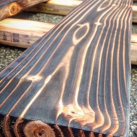 Необычный японский метод обработки древесины