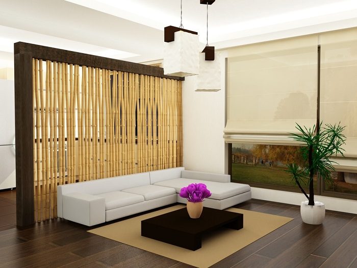12 способов использования бамбука в интерьере
