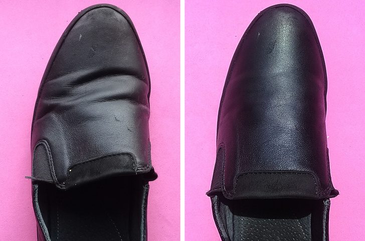 Можно ли разгладить складки на обуви
