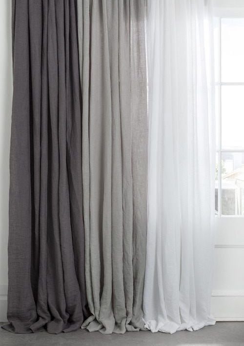 Идеи стильного оформления шторы и тюля