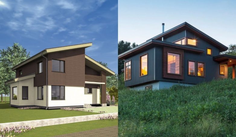 Идеи оформления фасада небольших домов