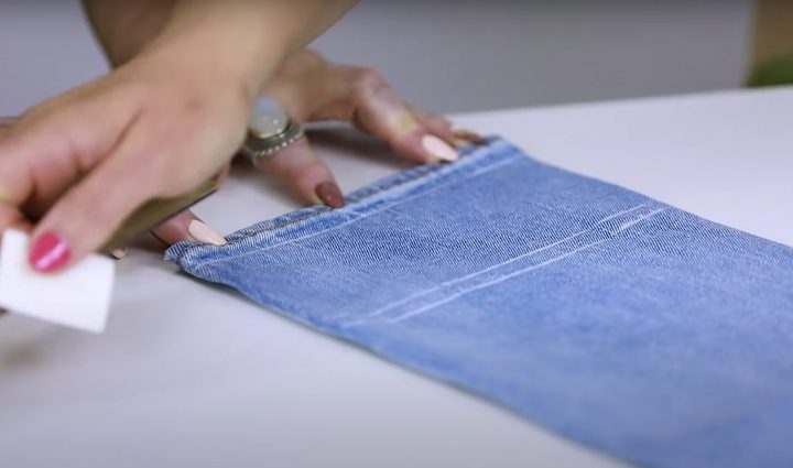 Как подшить джинсы с сохранением фабричной варки