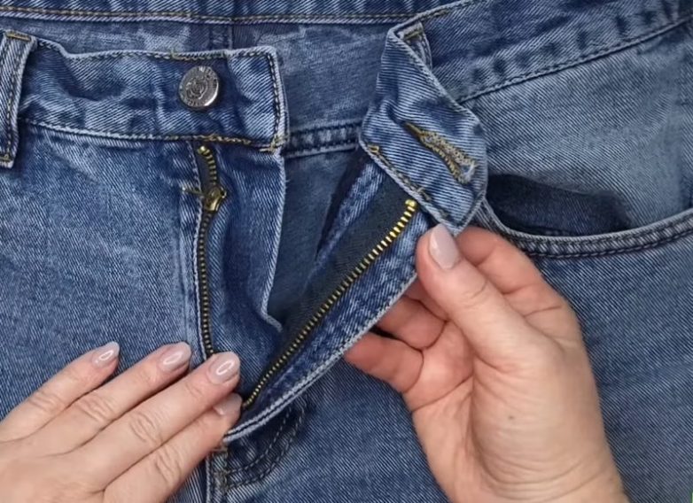 Как починить сломанную молнию на джинсах за минуту