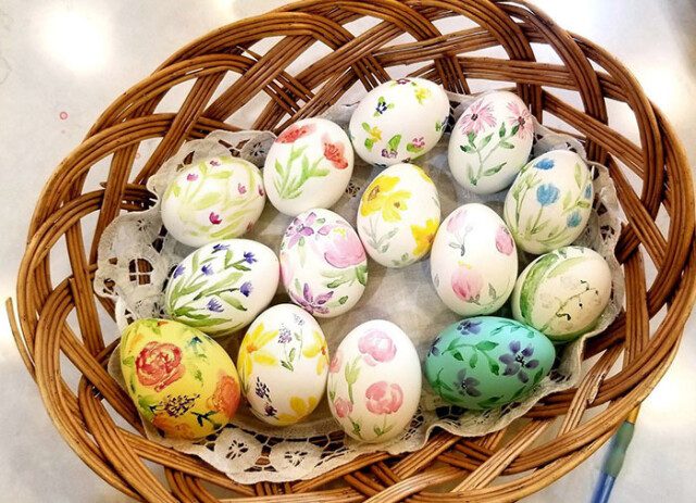 Идеи украшения пасхальных яиц