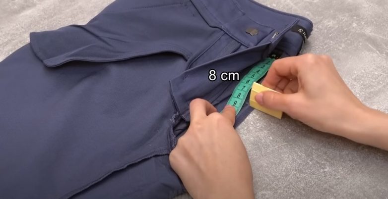 Как убрать складки на брюках