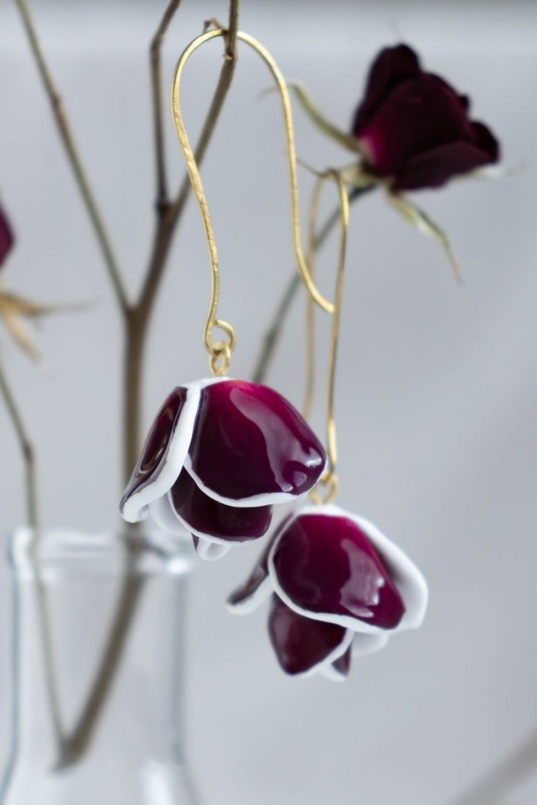 Уникальная коллекция украшений из лепестков живых роз