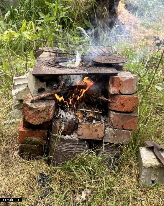 Как разжечь печь на даче, если дрова отсырели