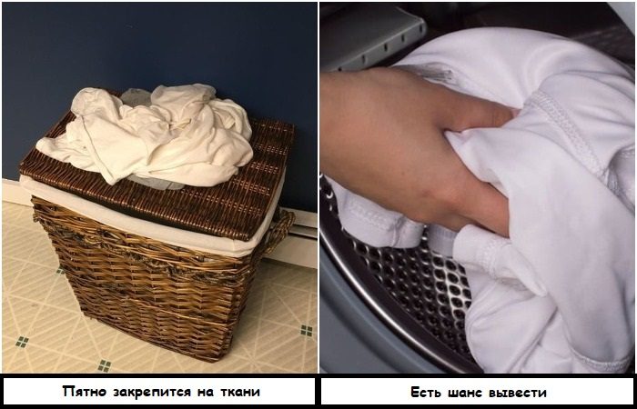 Ошибки, из-за которых загрязнения не выводятся из ткани