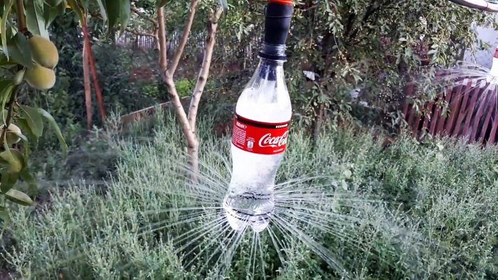 Бюджетная система полива из ПЭТ бутылок