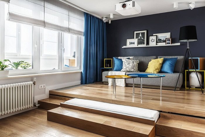 Где сделать гостиную в маленькой квартире