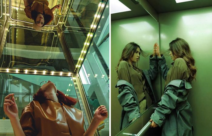 Для чего в лифте зеркало