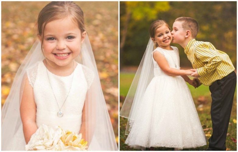 Родители устроили 5-летней дочке «свадьбу мечты»