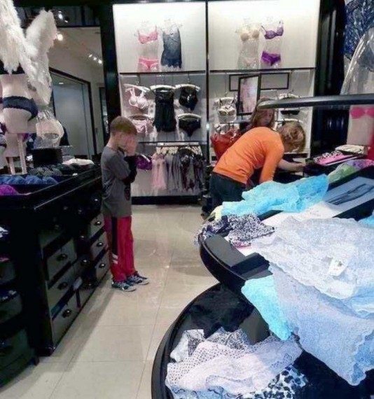 Дети, которые не любят ходит по магазинам
