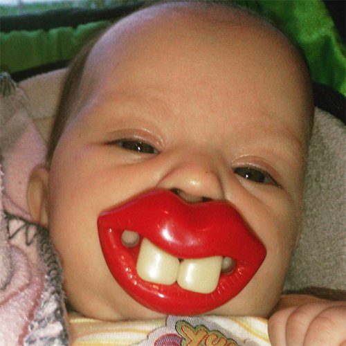Смешные пустышки для младенцев