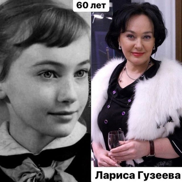 Актрисы российского кино в детстве и сегодня