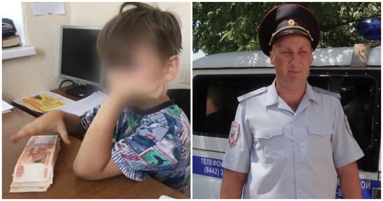 Полицейский задержал 6-летнего мальчика, у которого при себе оказалось 275 тысяч рублей