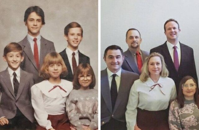 Старые семейные снимки по-новому