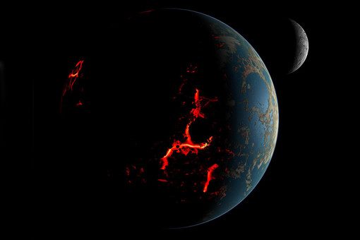 Так могла выглядеть система Земля&amp;nbsp;- Луна 4 млрд лет назад