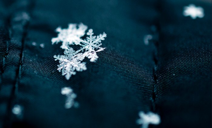 Снежинки на одежде