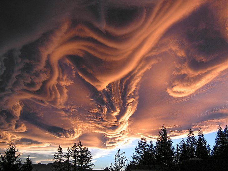 Редкие и необычные облака