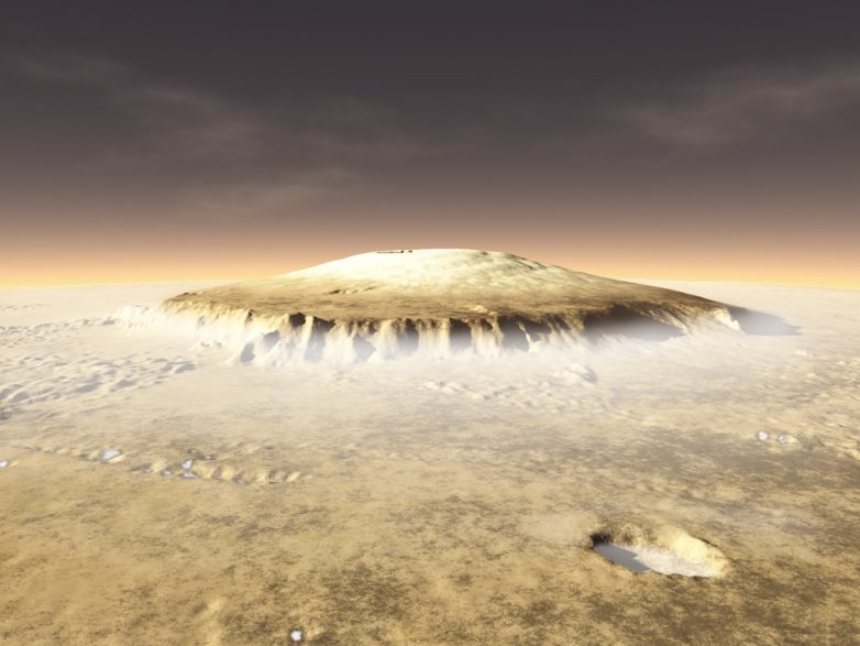 Марсианские вулканы - колыбель жизни?