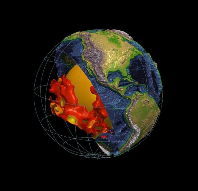 Учёные рассказали о таинственных структурах размером с континент, пронзающих земную мантию