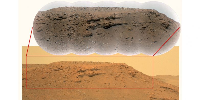 На Марсе обнаружены дельта реки и древнее озеро