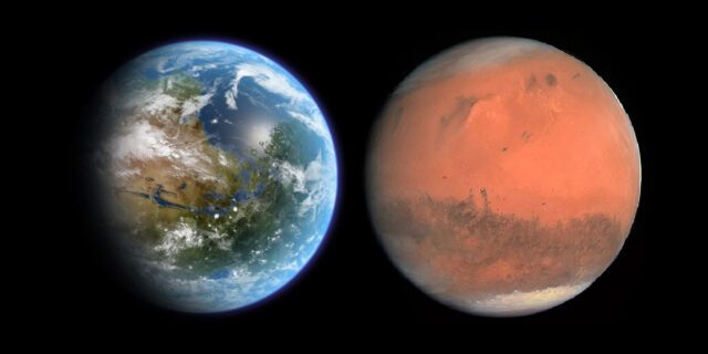 Сенсация: жизнь в Солнечной системе могла зародиться не на Земле, а на Марсе