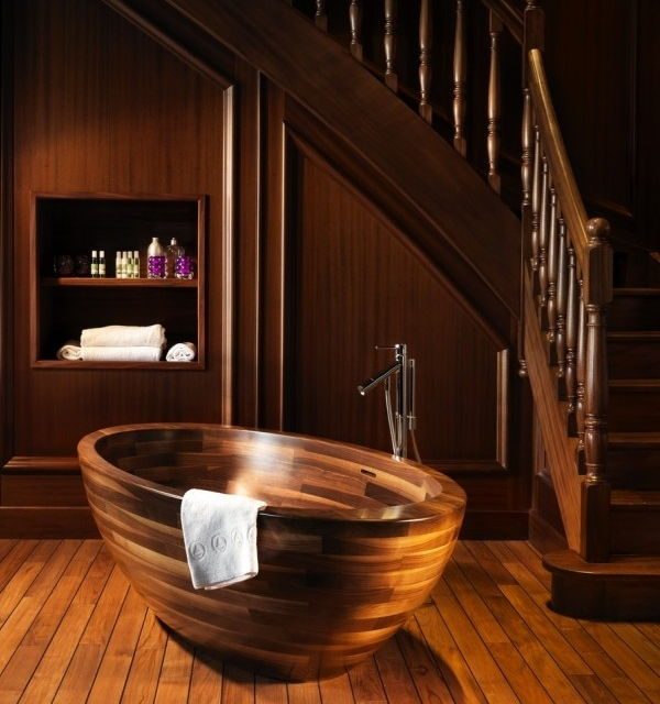 Шикарней не бывает: деревянная ванна своими руками!
