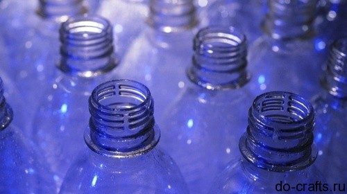 Вазы из пластиковых бутылок своими руками