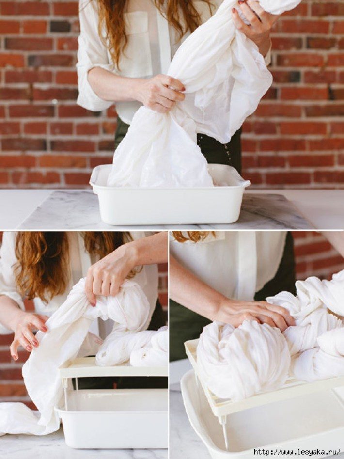 Как покрасить постельное бельё и сделать его шикарным