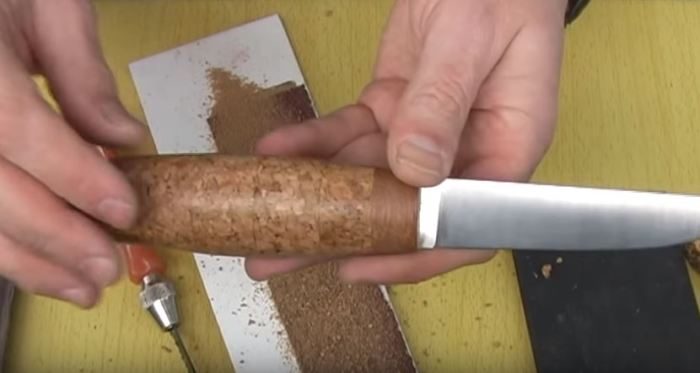 Как изготовить оригинальную ручку для ножа из винных пробок своими руками