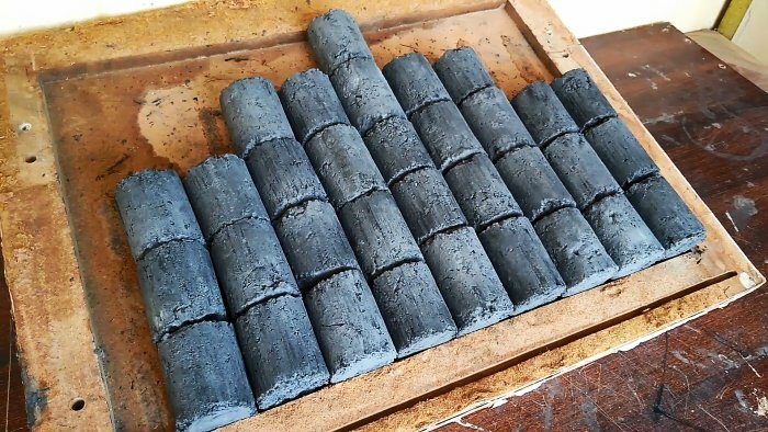 «Долгоиграющие» брикеты из древесного угля своими руками