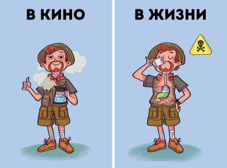 10 киношных мифов о выживании, вера в которые может стоить вам здоровья и даже жизни