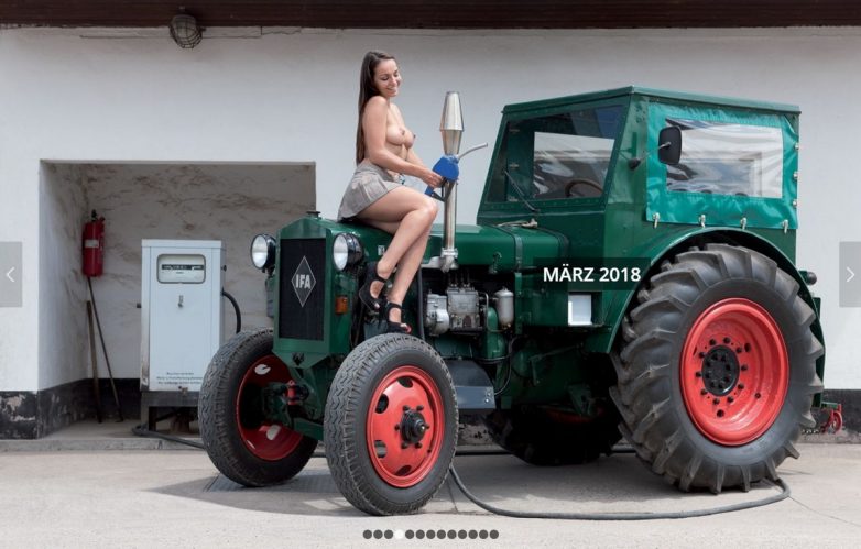 Очень горячо: немецкие трактористки снялись в рекламе!