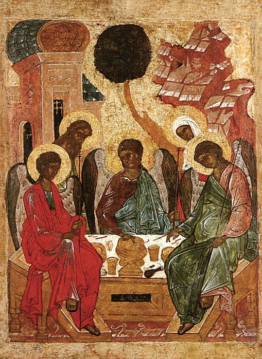 Творчество Андрея Рублёва как кульминация развития иконографии Святой Троицы
