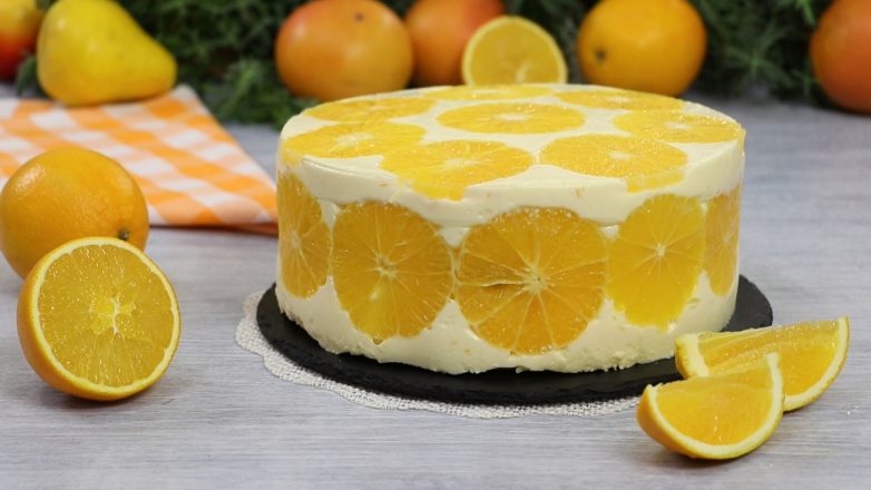Муссовый торт «Апельсин с апельсином в апельсине»