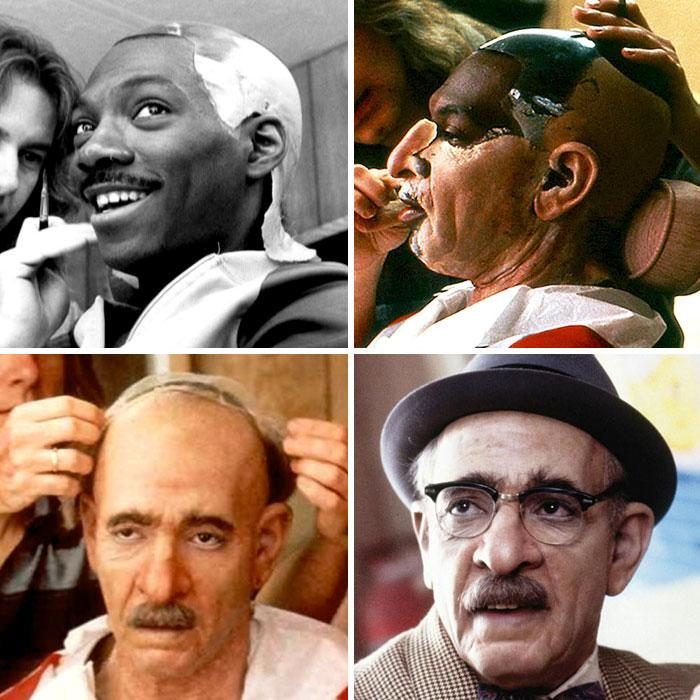 Голливудские актёры до и после того, как их загримировали