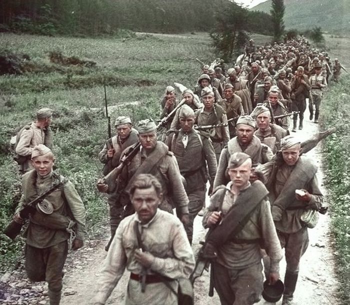Вторая мировая война в цвете. Незабываемые кадры!
