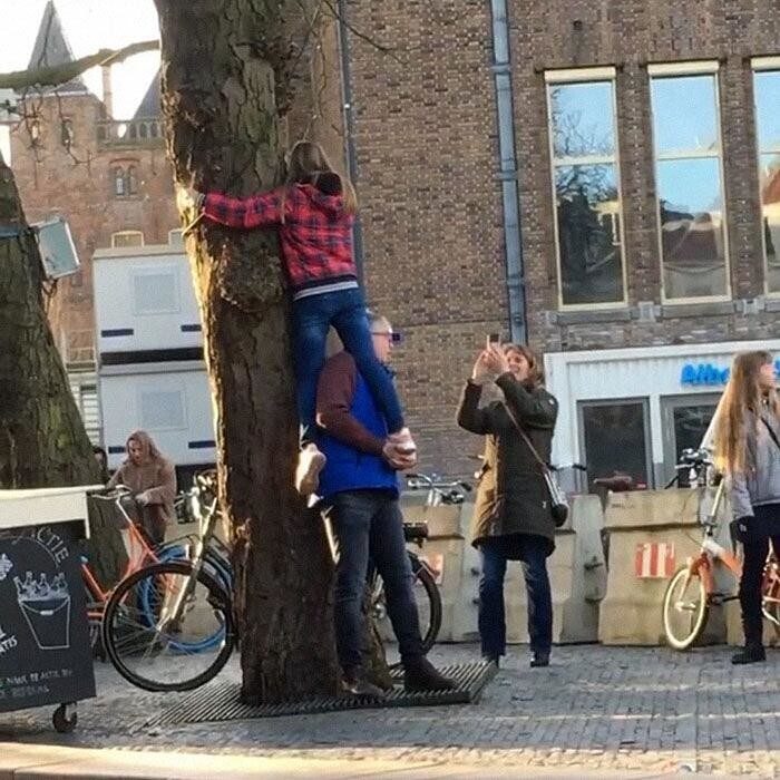 Люди, которых застали врасплох во время фотосессии