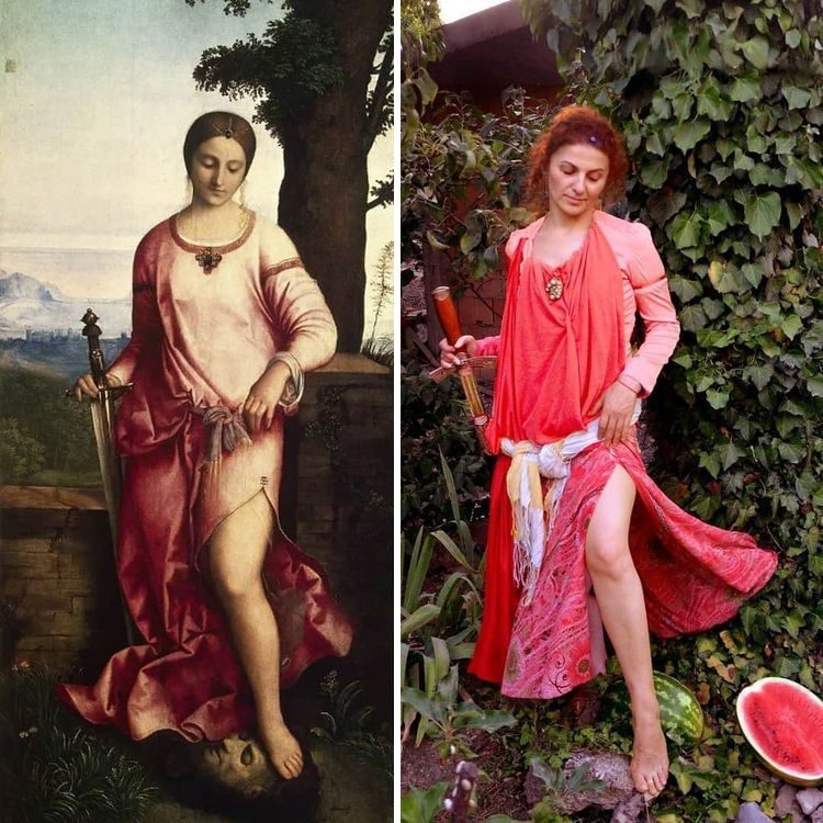 Люди, «сошедших с холста», которые повторили великие картины, внеся свою изюминку