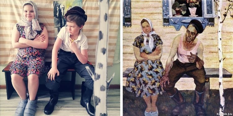 Люди, «сошедших с холста», которые повторили великие картины, внеся свою изюминку