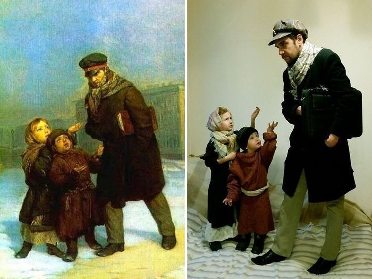 Люди, «сошедших с холста», которые повторили великие картины, внеся свою изюминку