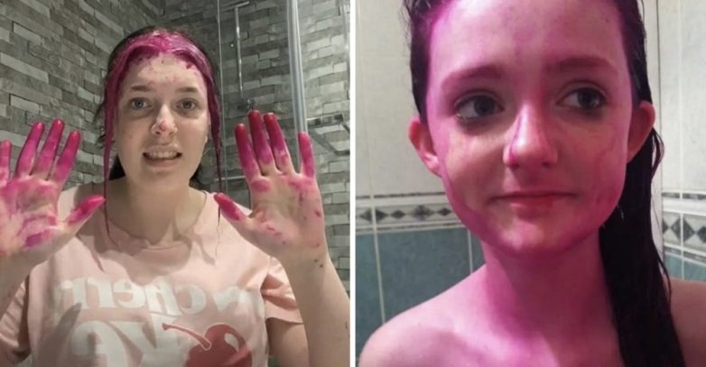 Фотографии девушек, которые решились сами покрасить волосы, но что-то пошло не так